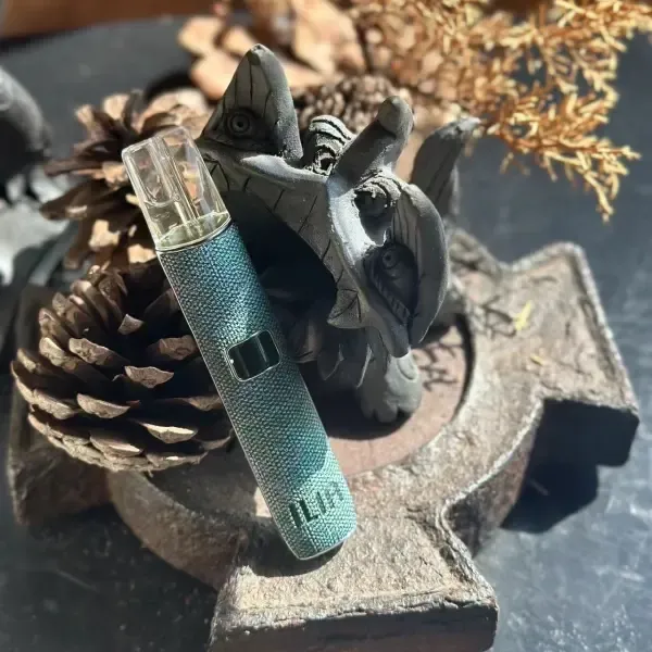 哩亞一代皮革主機 布紋藍