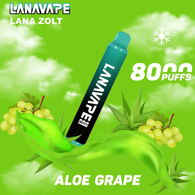 拉娜一次性/拋棄式8000口 蘆薈葡萄