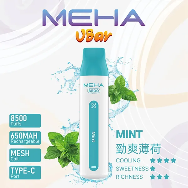 魅嗨拋棄式/一次性8500口 勁爽薄荷